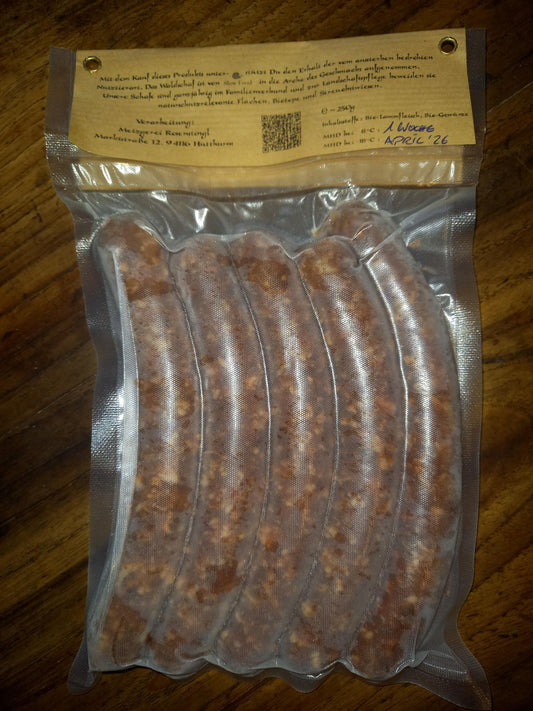 Bratwurst vom Bio-Waldschaf